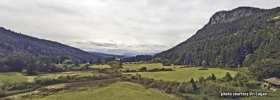 drone photo of the Burgoyne Valley by Uri Cogan