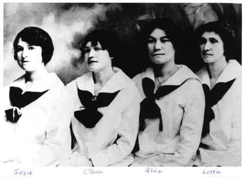 Daughters of George Williams and Emma (Trage) Williams