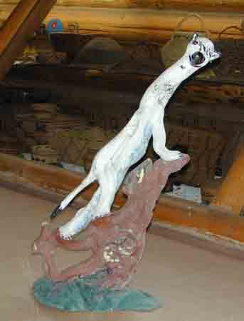 Marmotte, sculpt&eacute;e par Sophie King