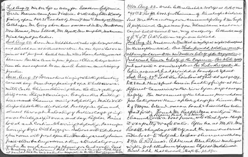 Journal du rév. Ebenezer Robson