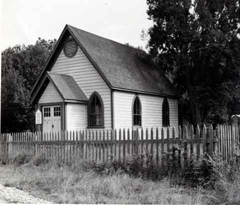 L'Église Unie de Burgoyne Bay après la disparition du clocher.