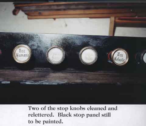 Rapport de la restauration de l'orgue de l'Église Unie de Burgoyne Bay