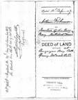 Acte notarié de l'Église Méthodiste de Burgoyne Bay 