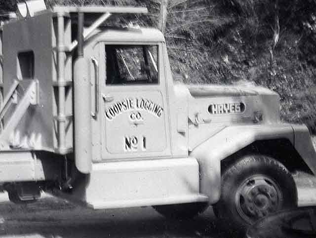 Le camion grumier Hayes (jaune) de William Coopsie.