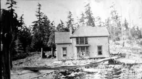 La maison de Daniel Henry Ruckle sur la ferme Ruckle.