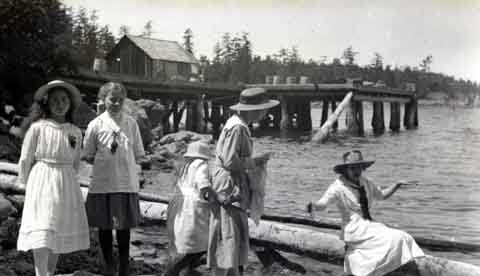 L'embarcadère de Beaver Point et la plage