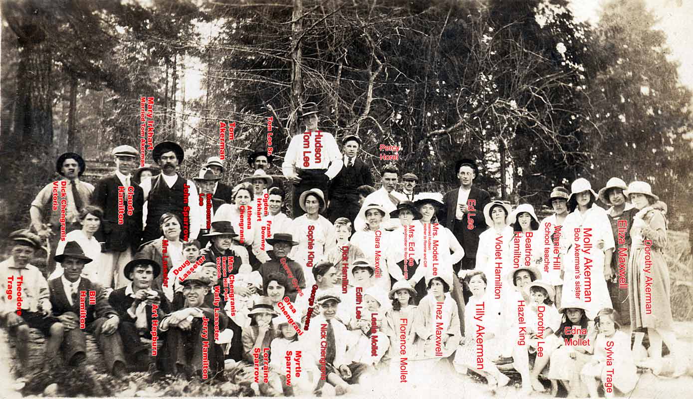 Clambake 1917 with ID labels