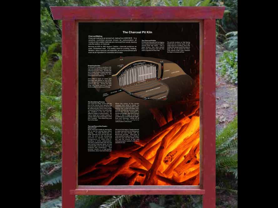 Nemtin Japanese charcoal pit kiln presentation image