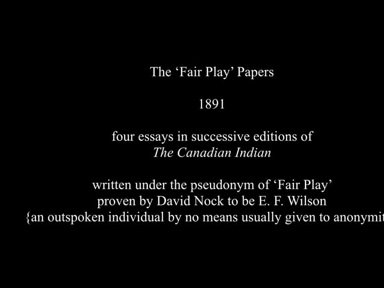 Rautenbach E.F. Wilson 'Fair Play' Papers presentation image