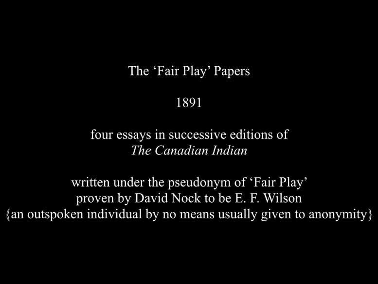 Rautenbach E.F. Wilson 'Fair Play' Papers presentation image
