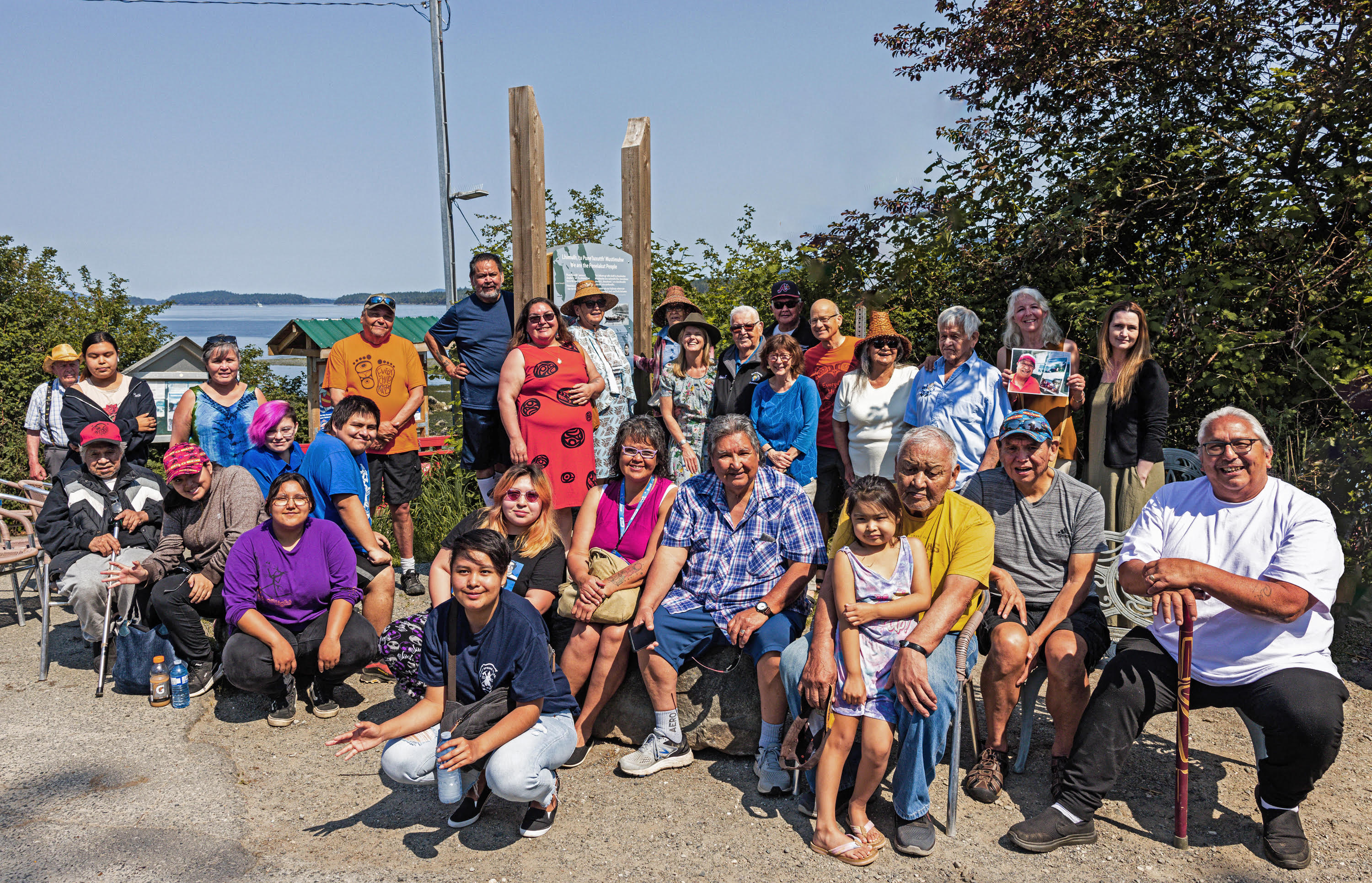 same as above photo plus the Salt Spring Island panel project team