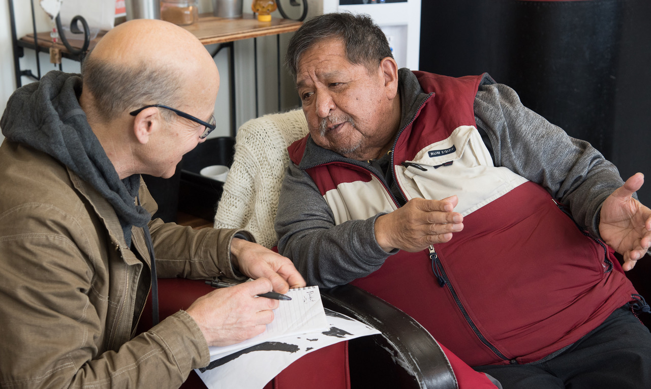 Penelakut signage visit